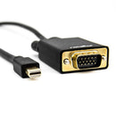 Rocstor Y10C163-B1 video cable adapter 70.9" (1.8 m) Mini DisplayPort VGA (D-Sub) Black
