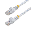 StarTech.com 15 ft White Snagless Category 5e (350 MHz) UTP Patch Cable networking cable 179.9" (4.57 m)