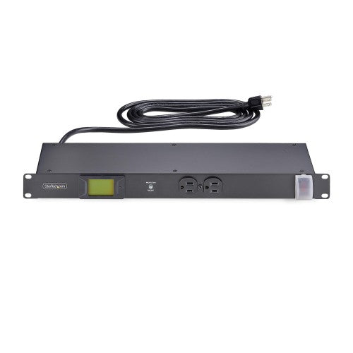 StarTech.com 8NM8-RACK-MOUNT-PDU power distribution unit (PDU) 8 AC outlet(s) 1U Black