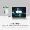 Plugable Technologies PS-EPR-140C1 mobile device charger Universal White AC Fast charging Indoor