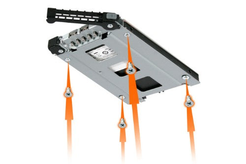 Icy Dock MB998SP-B disk array 0 TB Black