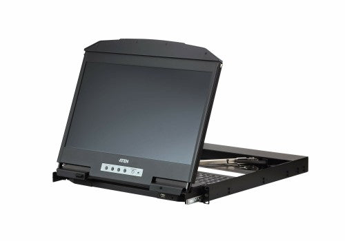 ATEN CL3800NW rack console 18.5" 1920 x 1080 pixels Metal, Plastic Black 1U