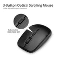 Siig JK-WR0T12-S1 keyboard Mouse included Home RF Wireless QWERTY Black