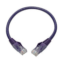 Tripp Lite N201-001-PU networking cable Purple 11.8" (0.3 m) Cat6 U/UTP (UTP)