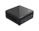 MSI Cubi N ADL 021US Intel® N N100 4 GB DDR4-SDRAM 128 GB SSD Windows 11 Pro Mini PC Black