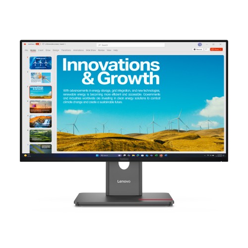 Lenovo ThinkVision P24QD-40 computer monitor 23.8" 2560 x 1440 pixels Quad HD LCD Black