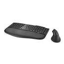 Kensington Pro Fit Ergo KM675 EQ keyboard Mouse included Office RF Wireless + Bluetooth QWERTY US English Black