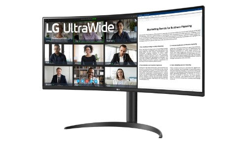 LG 34BR55QC-B computer monitor 34" 3440 x 1440 pixels Wide Quad HD LCD Black