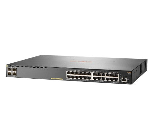 HPE Aruba 2930F 24G PoE+ 4SFP Managed L3 Gigabit Ethernet (10/100/1000) Power over Ethernet (PoE) 1U Gray