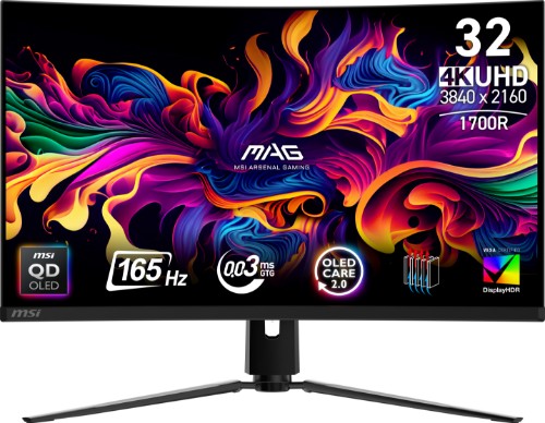 MSI MAG 321CUP QD-OLED computer monitor 31.5" 3840 x 2160 pixels 4K Ultra HD Black