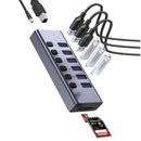 4XEM 4XHS015 interface hub USB 3.2 Gen 2(3.1 Gen 2) Type-B 5000 Mbit/s Gray