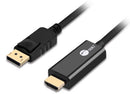 Siig CB-DP1Q12-S1 video cable adapter 70.9" (1.8 m) DisplayPort HDMI Black