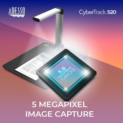 Adesso Cybertrack 520 document camera Black CMOS USB 2.0