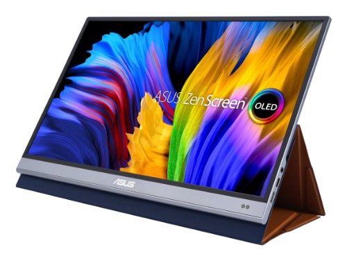 ASUS ZenScreen OLED MQ16AH computer monitor 15.6" 1920 x 1080 pixels Full HD Gray