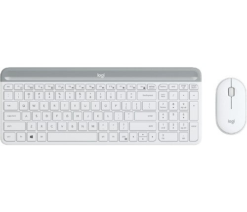 Logitech 920-009443 keyboard Mouse included Office RF Wireless English White