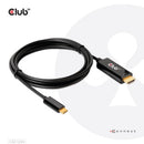 CLUB3D CAC-1334 video cable adapter 70.9" (1.8 m) HDMI Type A (Standard) USB Type-C Black