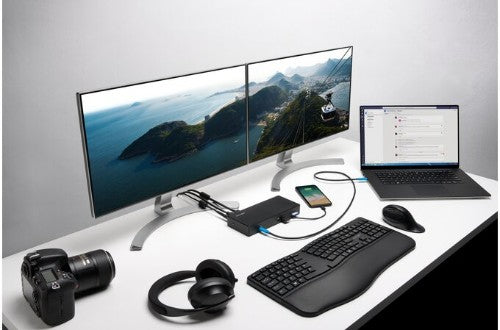 Kensington SD4850P USB-C 10Gbps Dual Video Driverless Docking Station - 100W PD - DP++/HDMI - Windows
