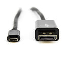Rocstor Y10C167-B1 video cable adapter 70.9" (1.8 m) DisplayPort USB Type-C Black