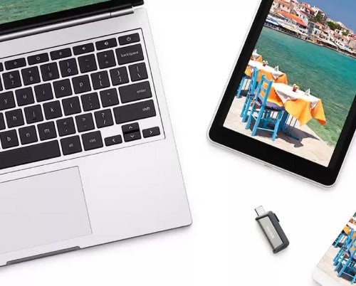 SanDisk SDDDC2-256G-A46 USB flash drive 256 GB USB Type-A / USB Type-C 3.2 Gen 1 (3.1 Gen 1) Gray, Silver