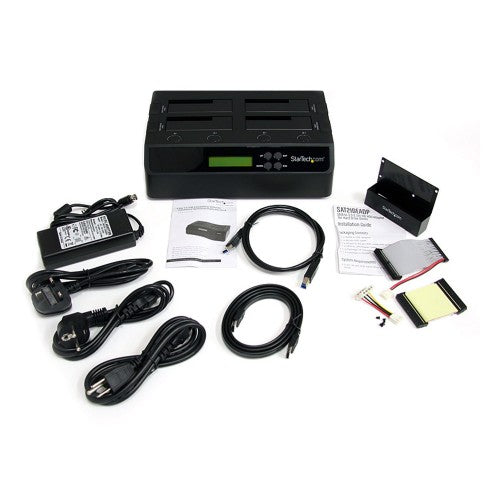 StarTech.com SATDOCK4U3RE media duplicator HDD duplicator Black 3 copies