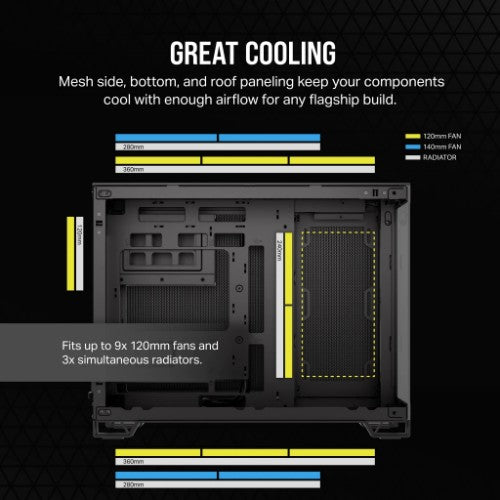 Corsair 2500D AIRFLOW Midi Tower Black