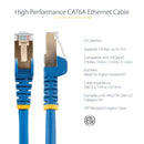 StarTech.com C6ASPAT6BL networking cable Blue 70.9" (1.8 m) Cat6a