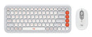 Logitech POP Icon Combo keyboard Mouse included Universal Bluetooth QWERTY English Orange, White