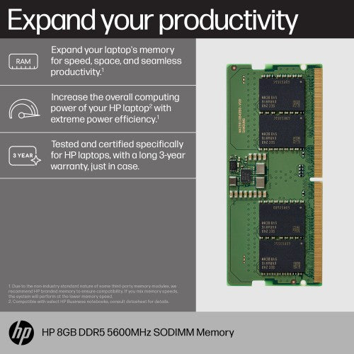 HP 8GB DDR5 5600MHz SODIMM Memory
