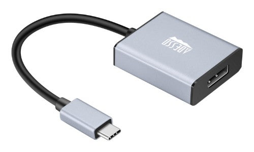 Adesso USB-C TO DISPLAY PORT ADAPTER 5.91" (0.15 m) USB Type-C DisplayPort Aluminum