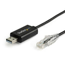 StarTech.com ICUSBROLLOVR cable gender changer RJ-45 USB 2.0 Type-A Black