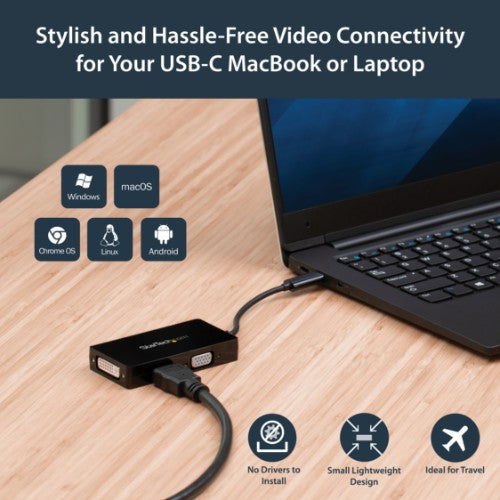 StarTech.com CDPVGDVHDBP USB graphics adapter 3840 x 2160 pixels Black