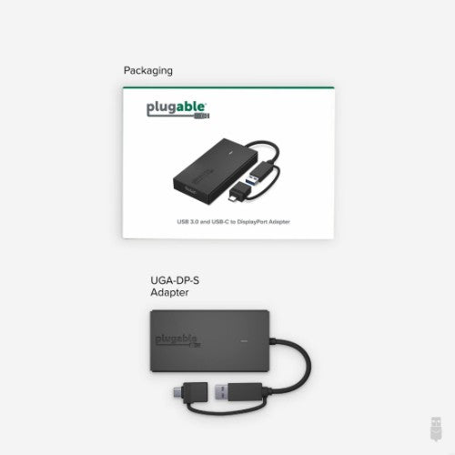 Plugable Technologies UGA-DP-S USB graphics adapter 1920 x 1080 pixels Black