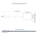 StarTech.com MST14CD122DP USB graphics adapter 4096 x 2160 pixels Gray