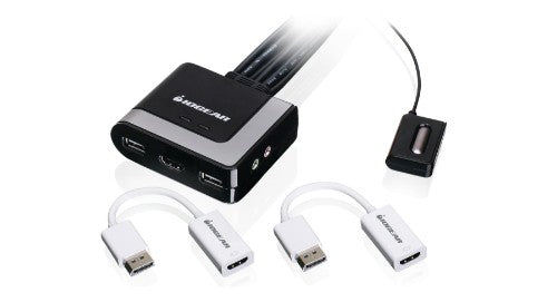iogear GCS62HDPKIT KVM switch Black,Grey