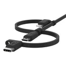 Belkin BOOST CHARGE USB cable 39.4" (1 m) USB A USB C/Micro-USB B/Lightning Black
