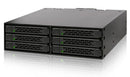Icy Dock MB996SP-6SB disk array 0 TB Black