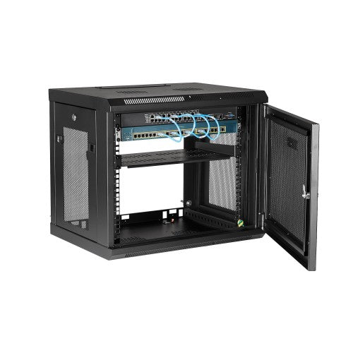 StarTech.com RK9WALM rack cabinet 9U Wall mounted rack Black
