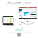 StarTech.com CDP2MDPEC USB graphics adapter 3840 x 2160 pixels White