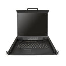 StarTech.com RKCONS1916K rack console 19" 1280 x 1024 pixels Black 1U