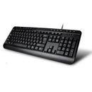 Adesso AKB-132CB keyboard Mouse included Home USB QWERTY US English Black