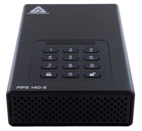 Apricorn Aegis Padlock DT FIPS external hard drive 10 TB Black