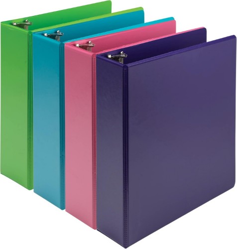 Samsill Durable ring binder Letter Blue, Green, Pink, Purple