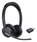 Yealink WH64 Hybrid Dual Teams Headset Wireless Head-band Office/Call center Micro-USB Bluetooth Black