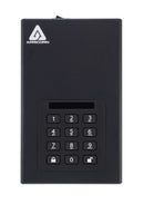 Apricorn Aegis Padlock DT external hard drive 8 TB USB Type-B 3.2 Gen 1 (3.1 Gen 1) Black