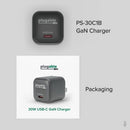 Plugable Technologies PS-30C1B mobile device charger Universal Black AC Fast charging Indoor