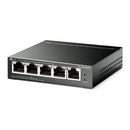 TP-Link TL-SG105PE network switch Managed L2 Gigabit Ethernet (10/100/1000) Power over Ethernet (PoE) Black