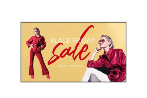 LG 110UM5K-B signage display Digital signage flat panel 110" LCD Wi-Fi 500 cd/m² 4K Ultra HD Black WebOS 16/7