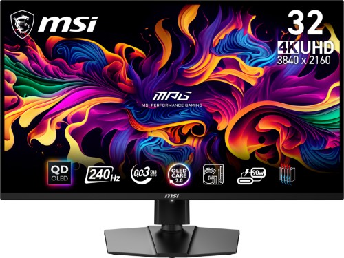 MSI MPG 321URX QD-OLED computer monitor 31.5" 3840 x 2160 pixels 4K Ultra HD Black