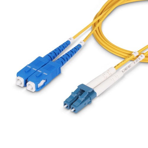 StarTech.com SMLCSC-OS2-5M InfiniBand/fibre optic cable 196.9" (5 m) LC SC Yellow