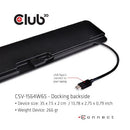 CLUB3D CSV-1564W65 laptop dock/port replicator Docking USB 3.2 Gen 1 (3.1 Gen 1) Type-C Black